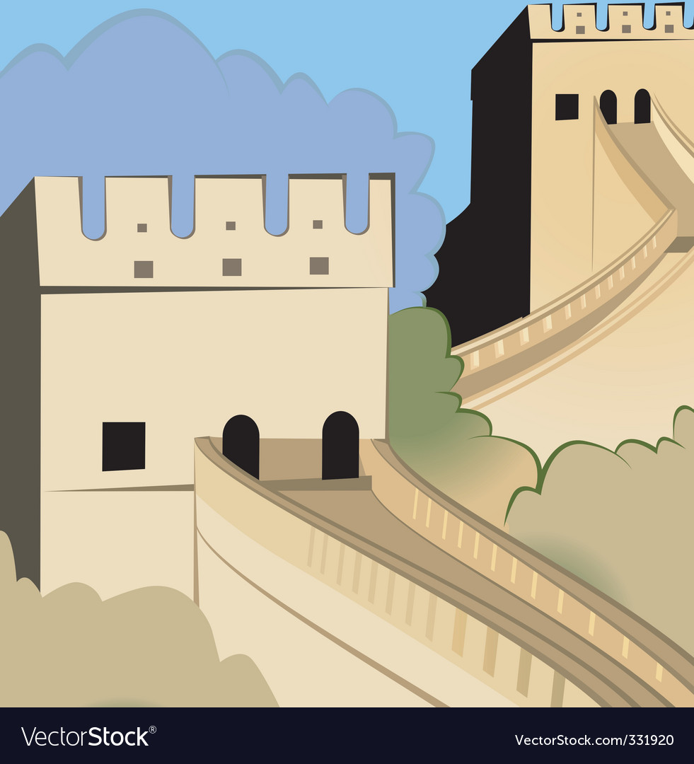 great wall of china clipart