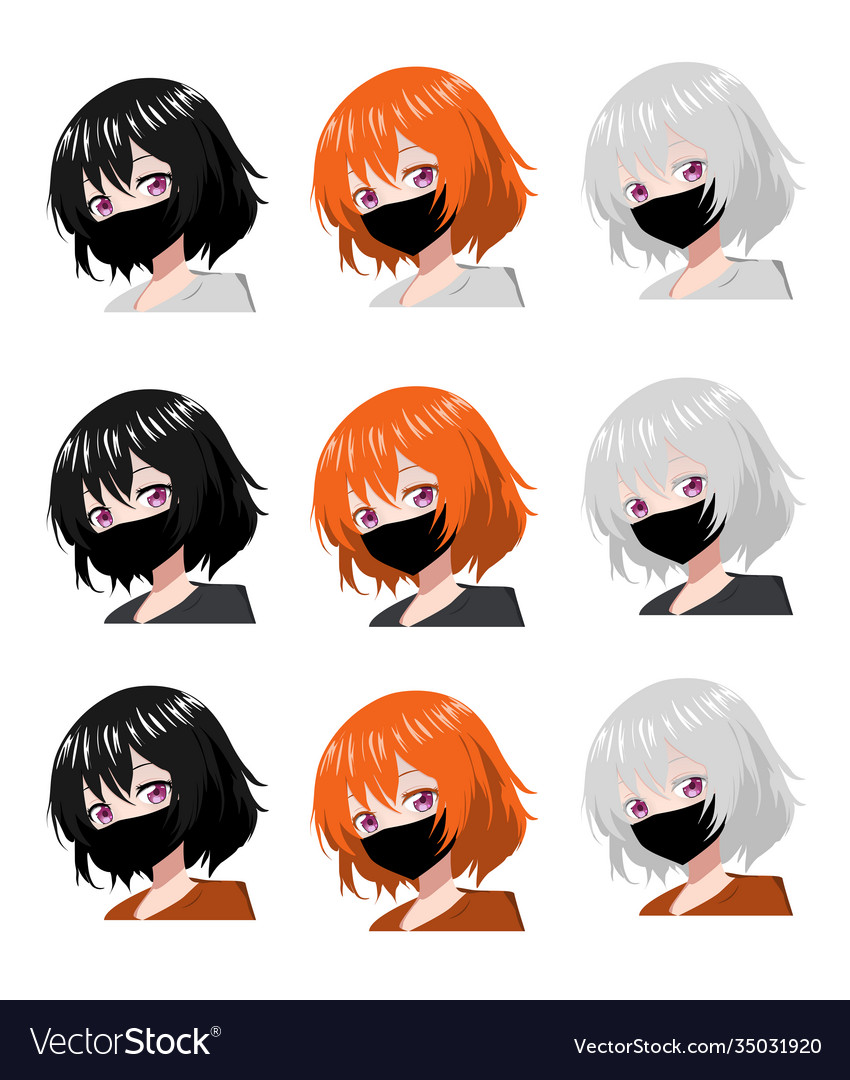 Premium Vector Young girl anime style character vector illustration design  manga anime girl hair faces cartoon, Anime Girl 