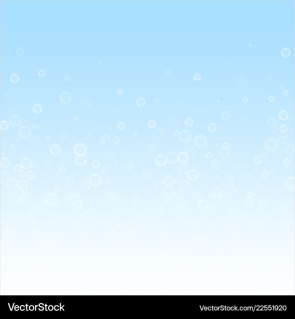 Soap bubbles abstract background blowing Vector Image