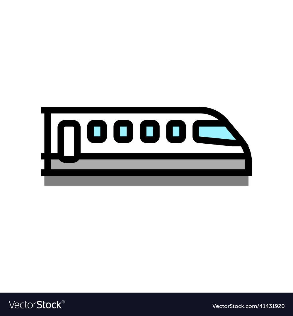 Train Transport Color Icon Royalty Free Vector Image