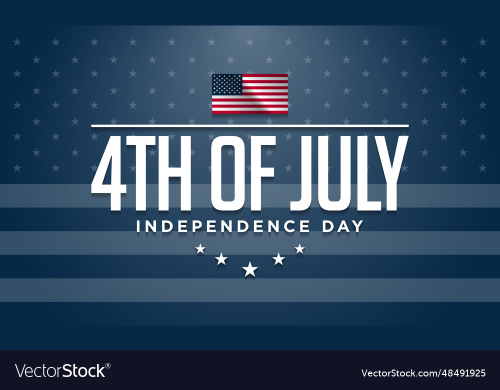 Happy 4th of july usa independence day background Vector Image