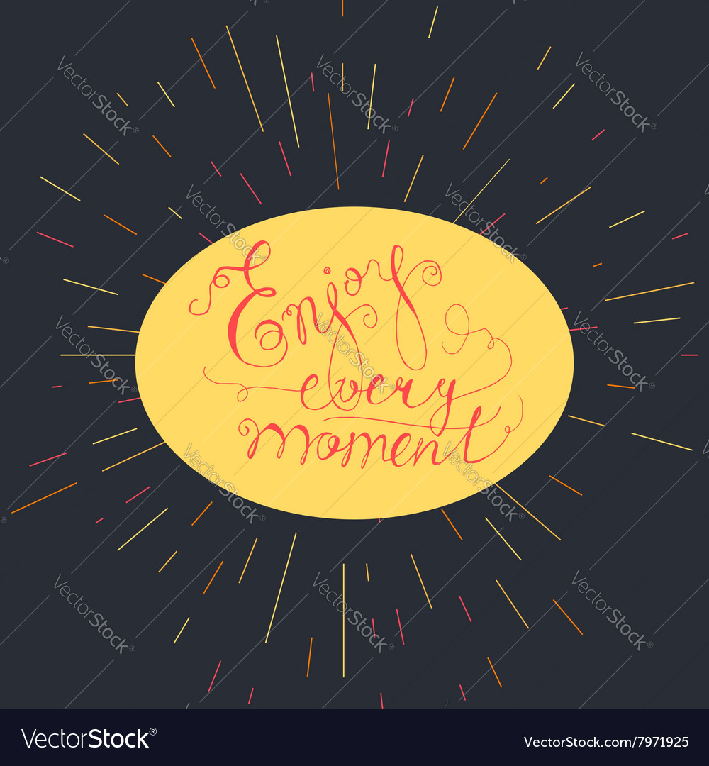 Lettering motivation poster Royalty Free Vector Image