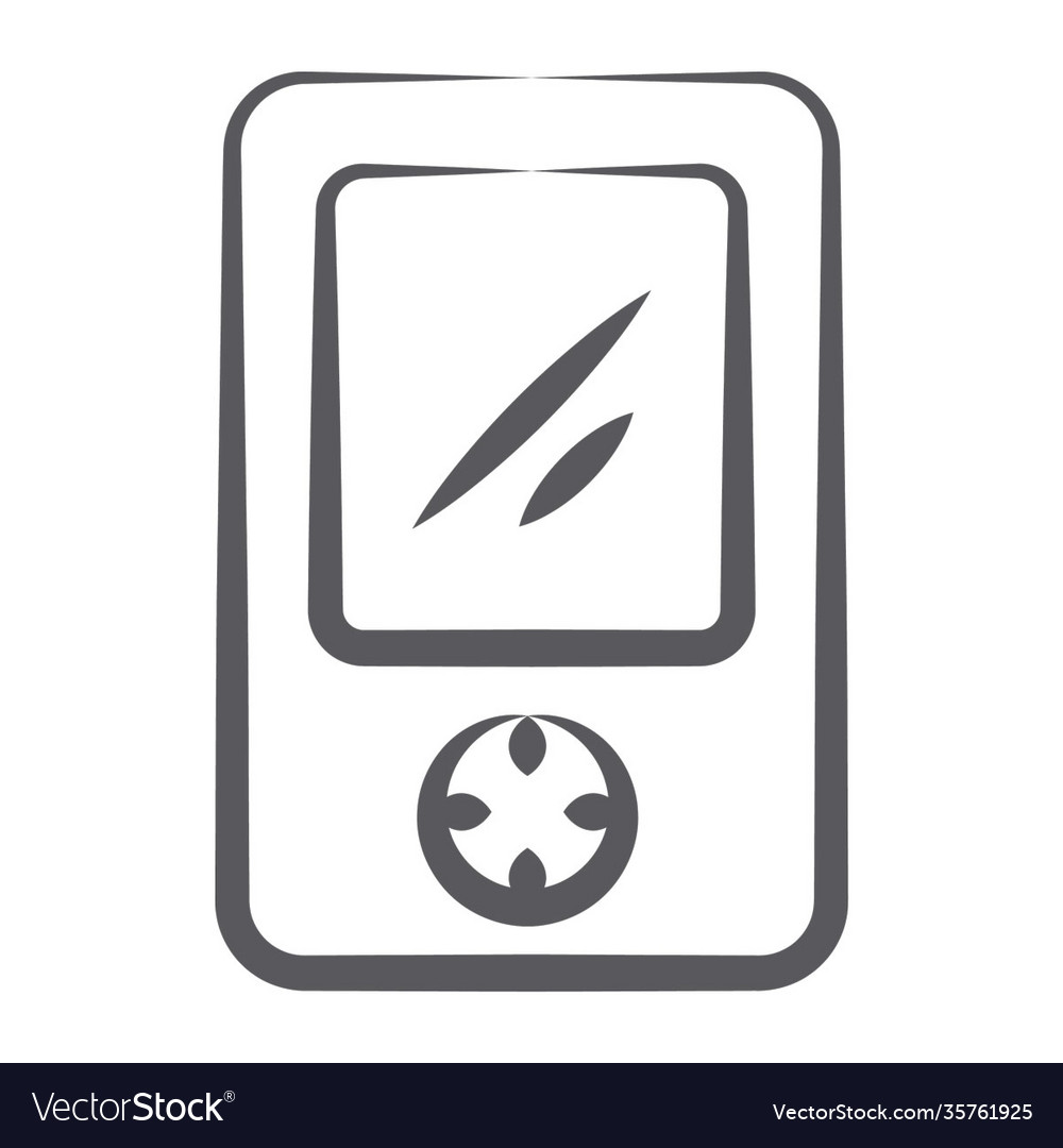 Portable music player Royalty Free Vector Image