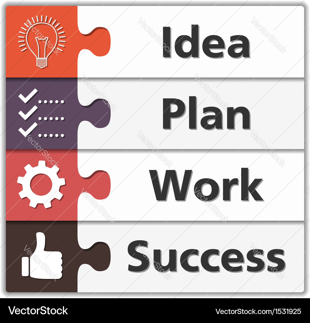Success concept Royalty Free Vector Image - VectorStock