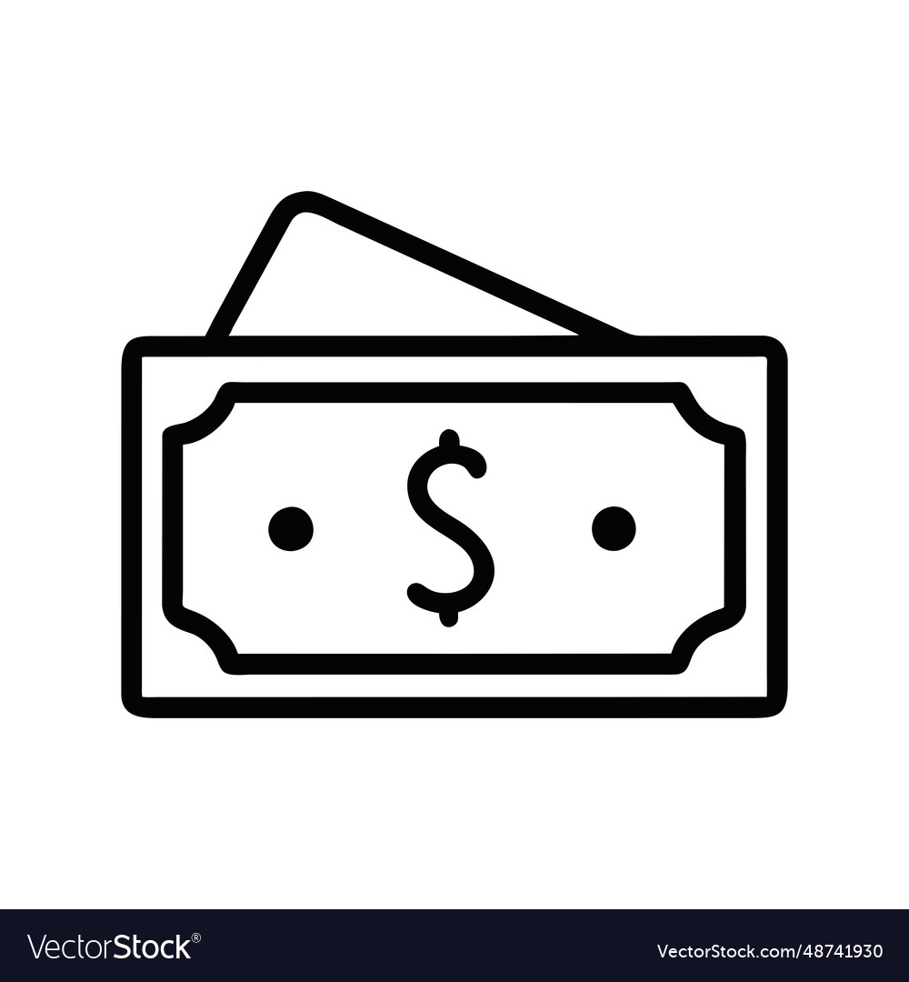 Dollar icon Royalty Free Vector Image - VectorStock