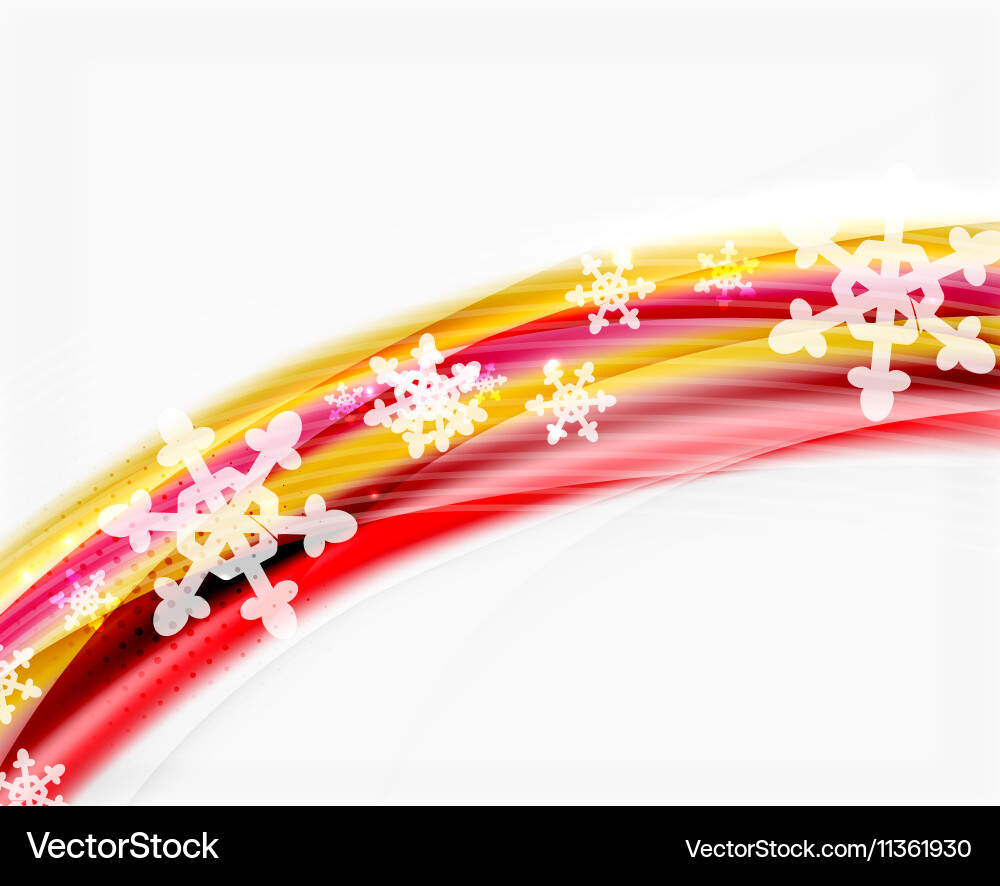 Wave with snow background Royalty Free Vector Image