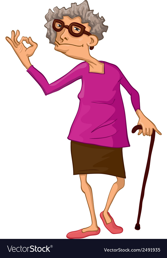 Grandma Royalty Free Vector Image Vectorstock 