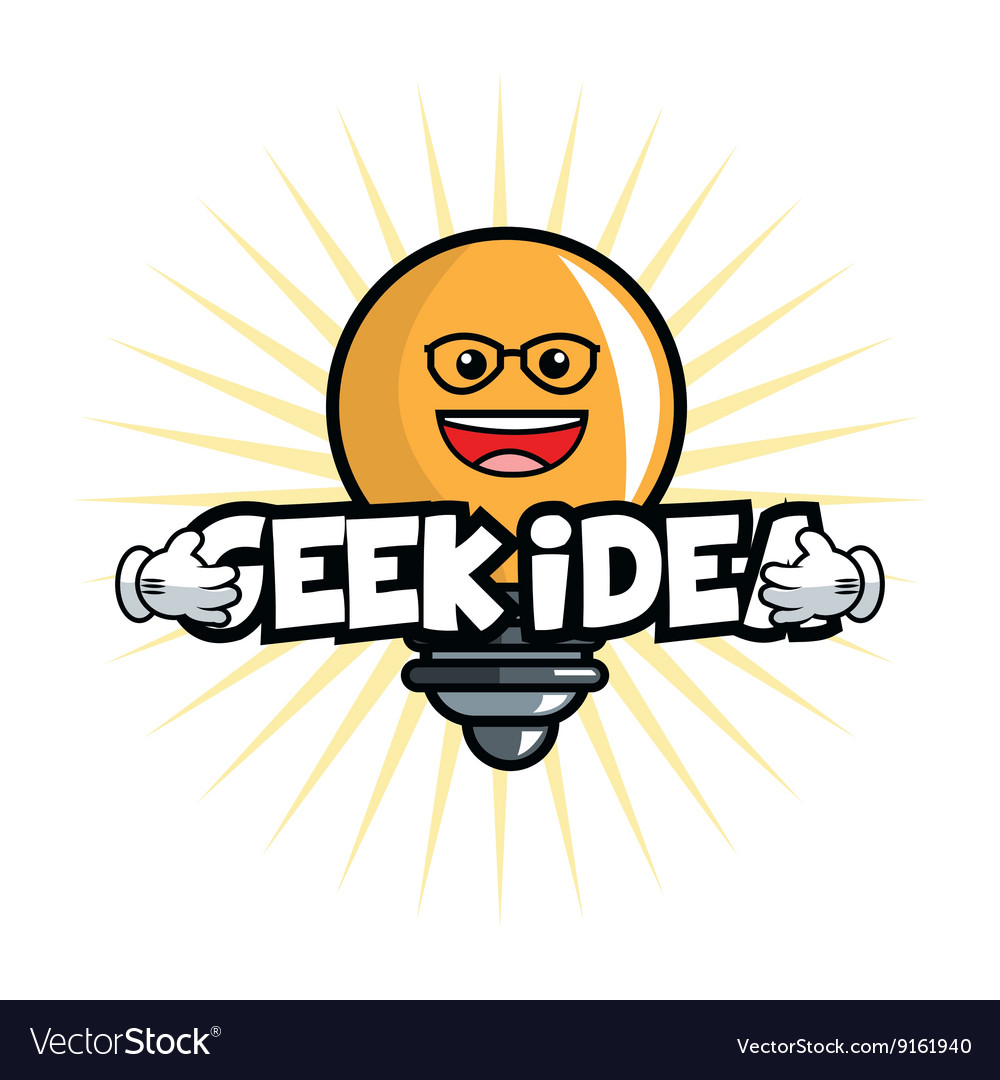 Geek design identity concept Royalty Free Vector Image