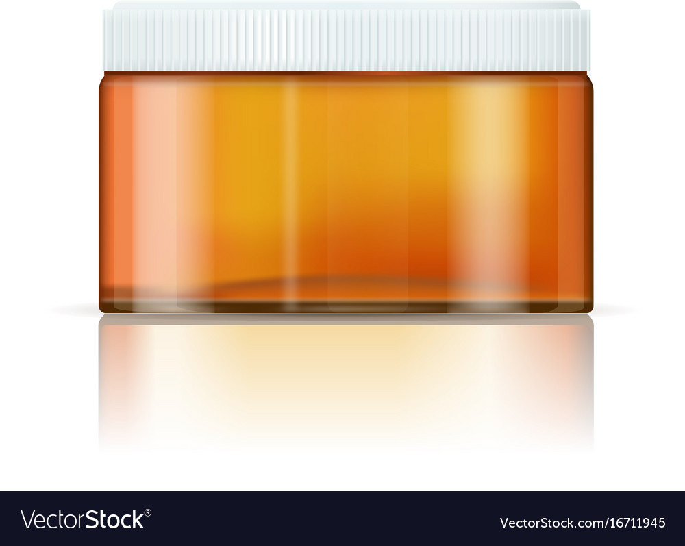 cream container pharmaceutical brown