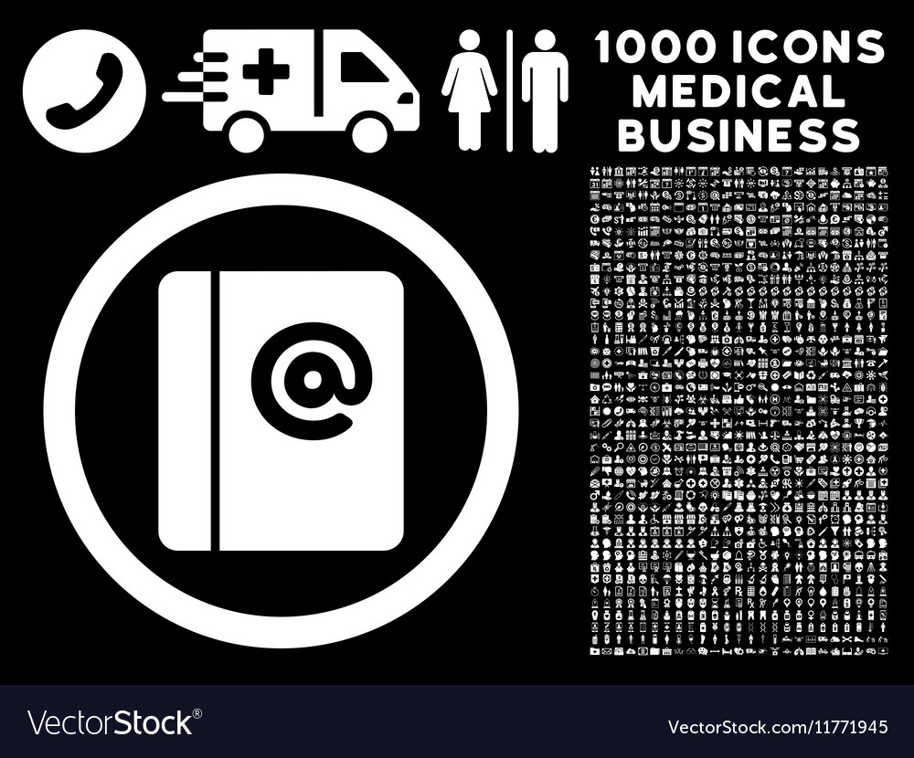 emails rounded icon with medical bonus royalty free vector