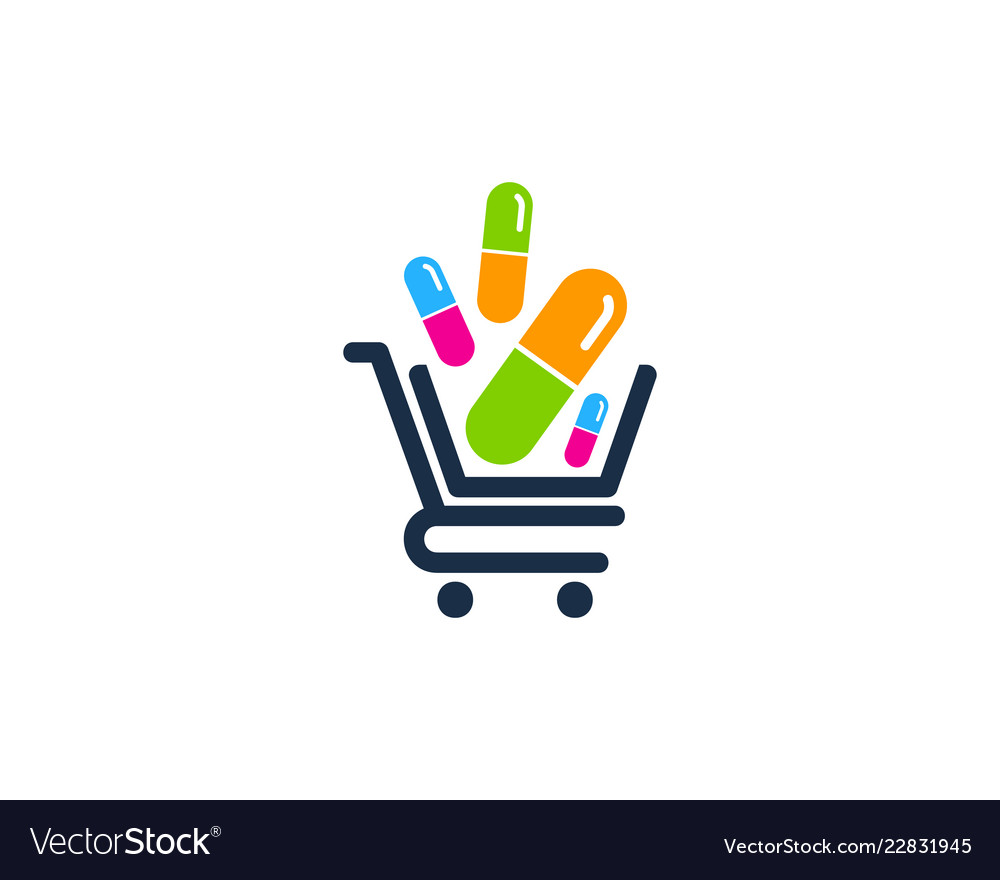 Shop medicine logo icon design Royalty Free Vector Image