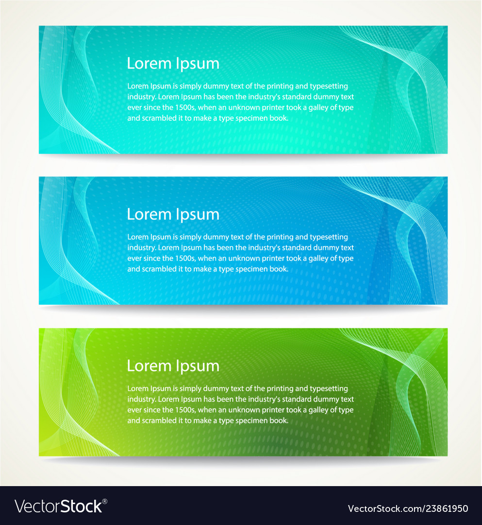 Banner Web Royalty Free Vector Image Vectorstock