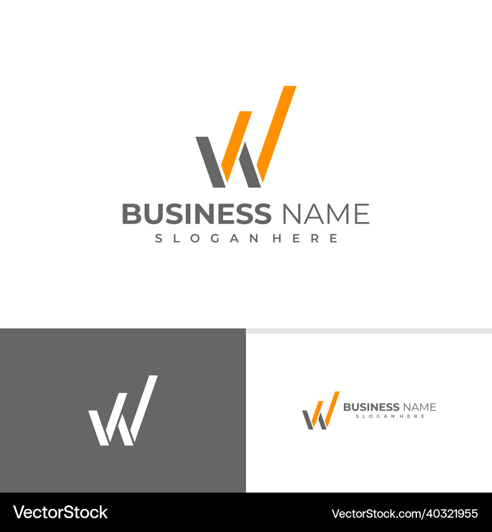 Initial w e logo template creative letter Vector Image