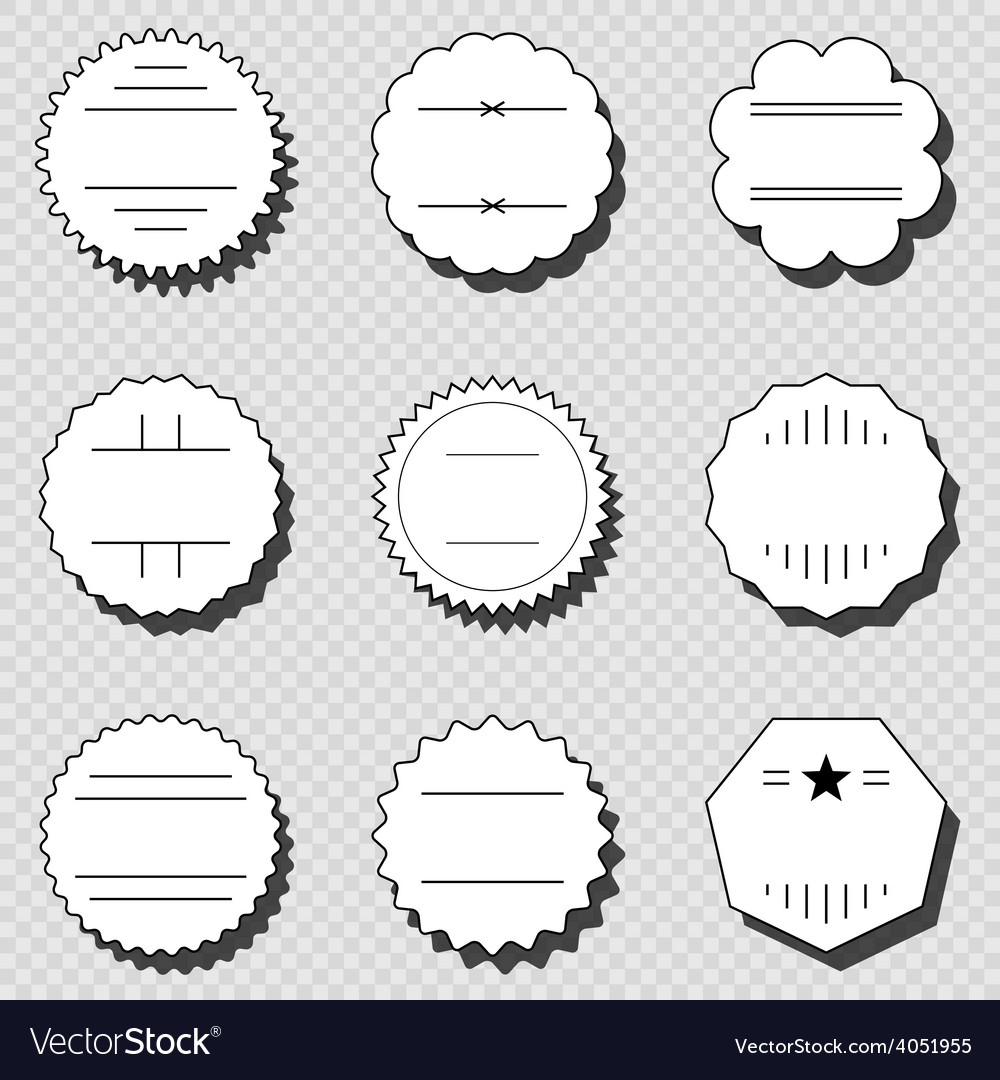 Set Of Round Frames Royalty Free Vector Image Vectorstock