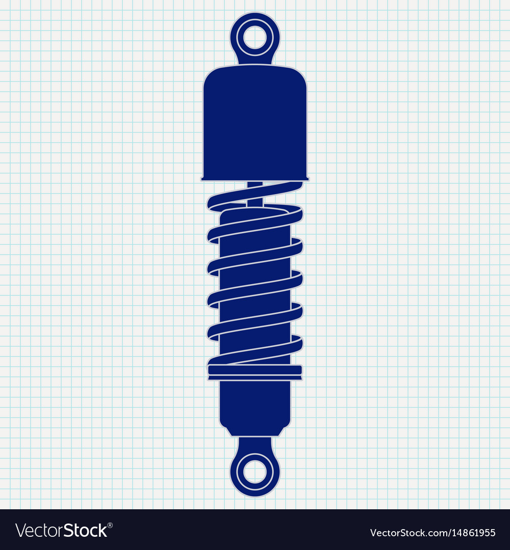 Shock absorber icon Royalty Free Vector Image - VectorStock