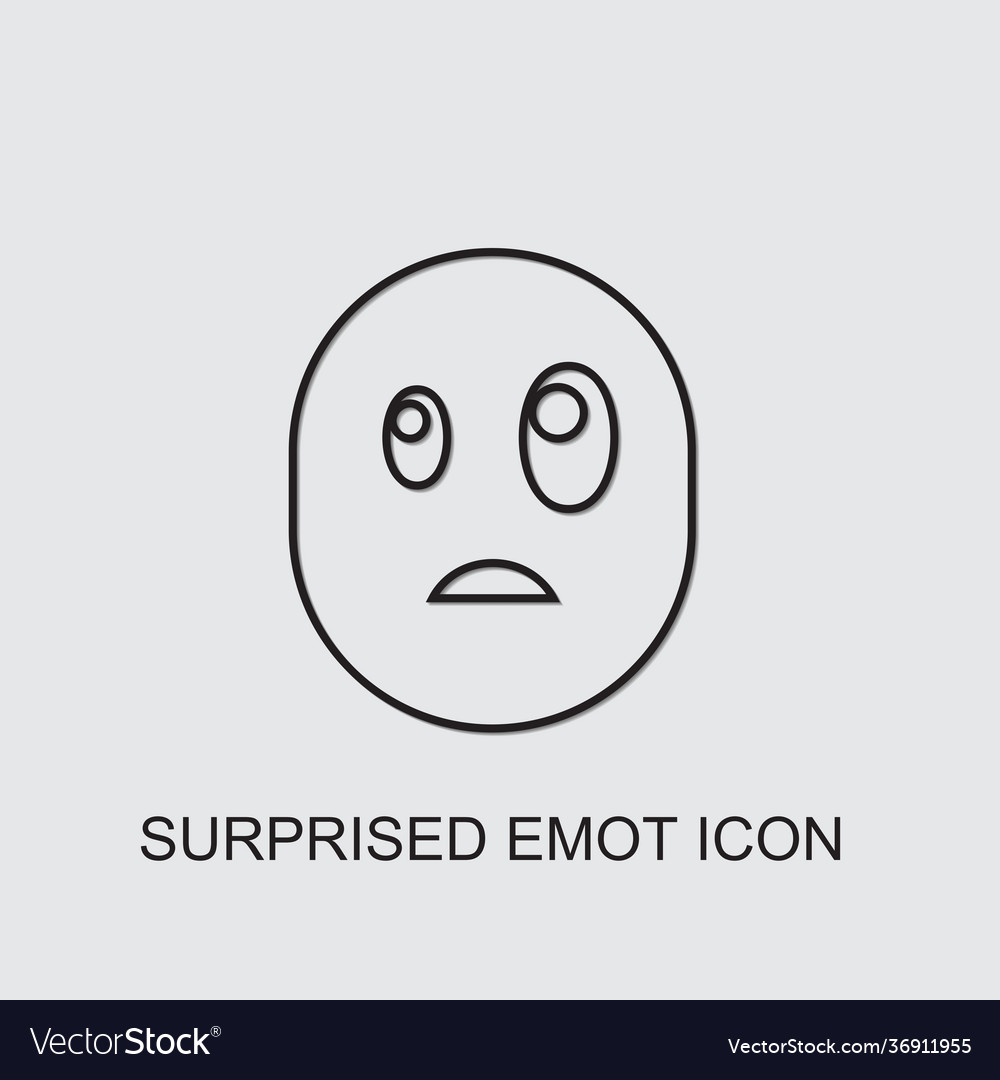 Surprised emot icon