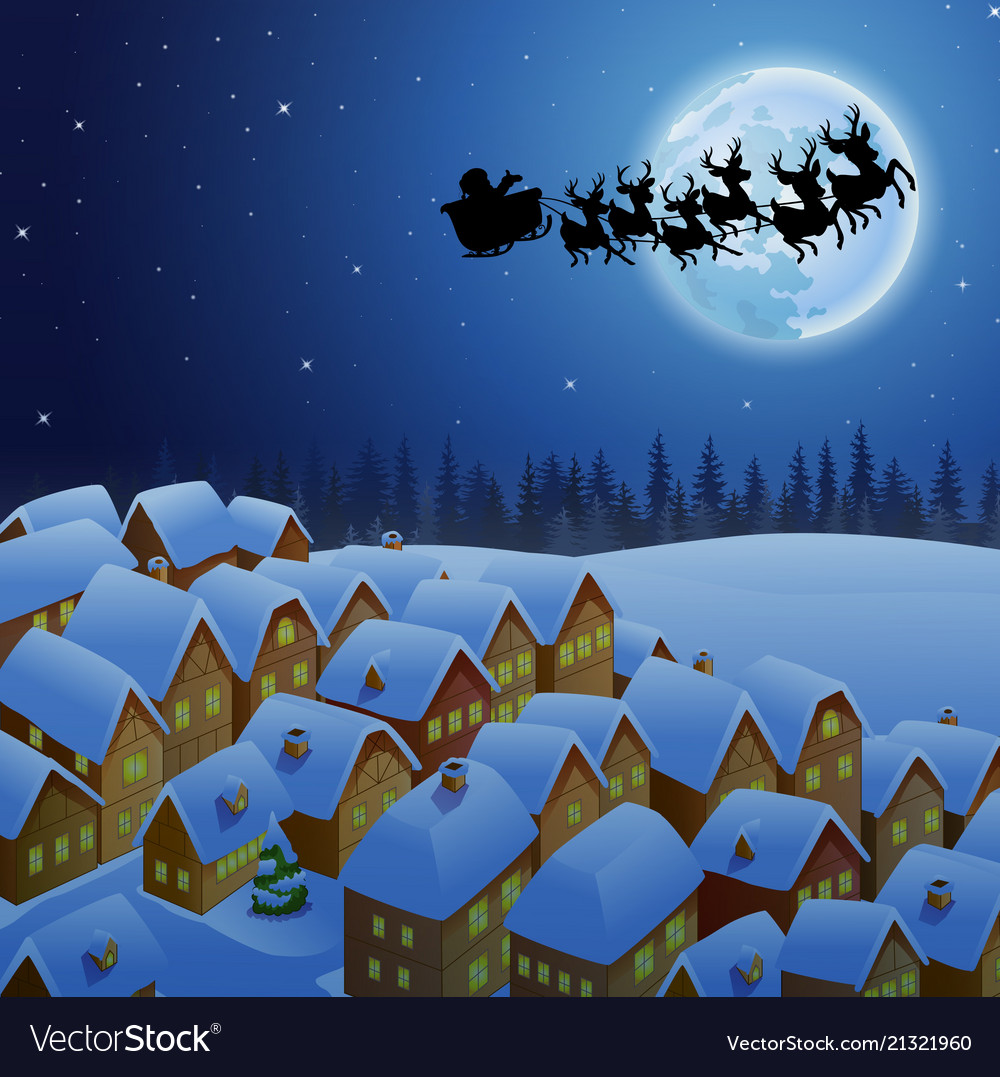 santa claus riding his