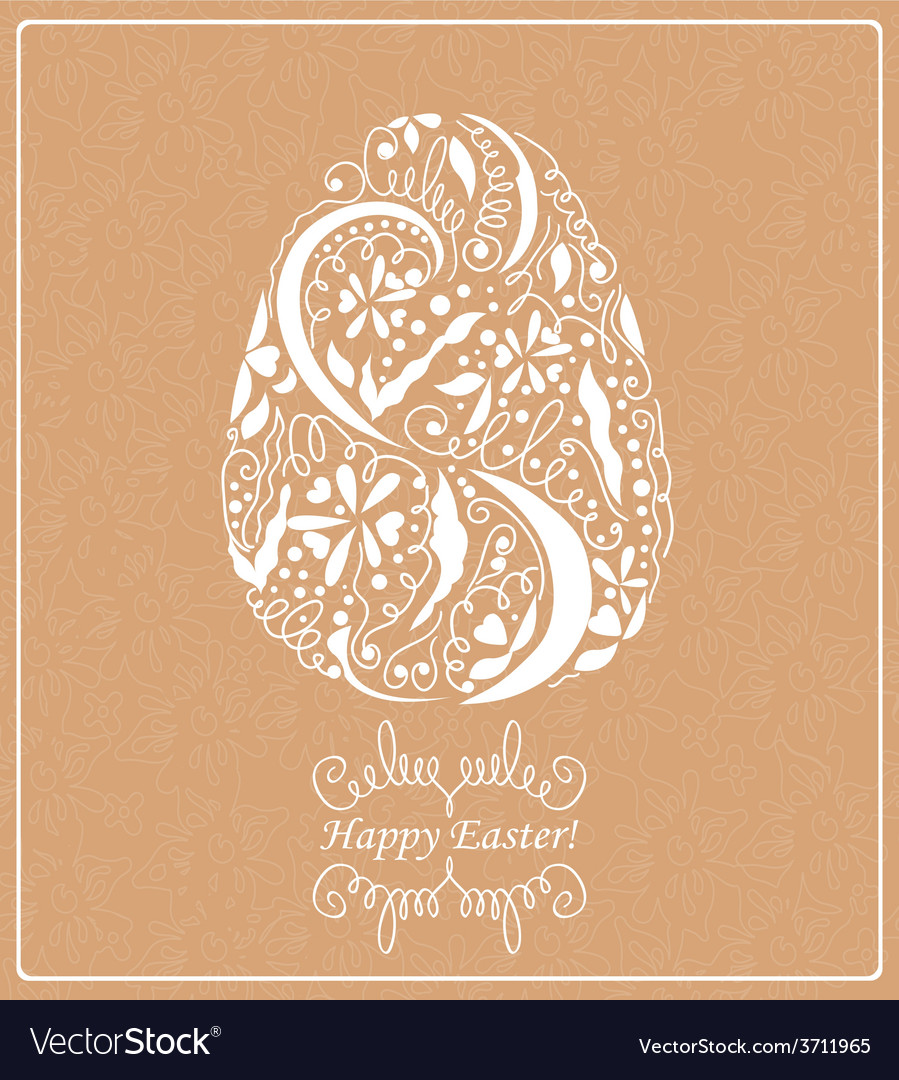 Card with easter eggs Royalty Free Vector Image