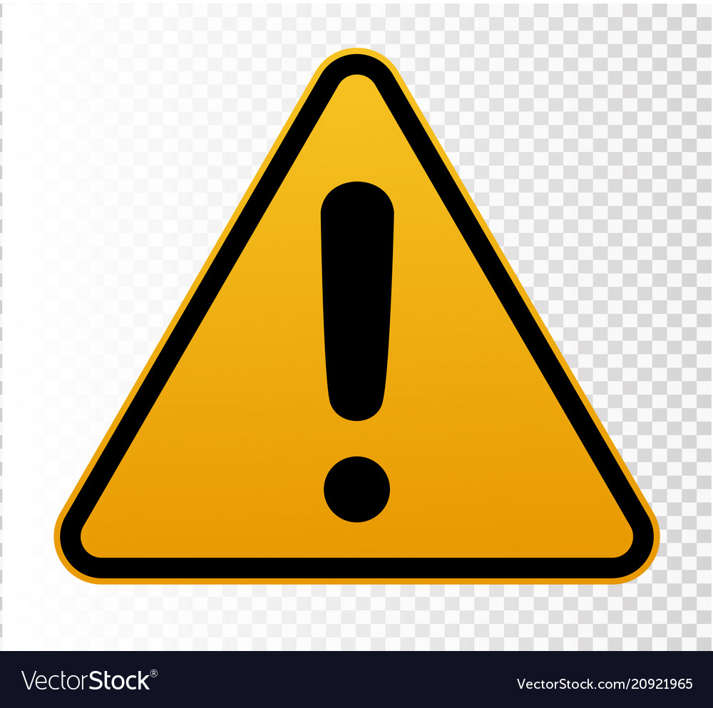 Hazard Warning Attention Sign Royalty Free Vector Image