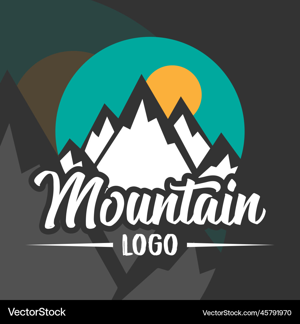 Mountain logo Royalty Free Vector Image - VectorStock