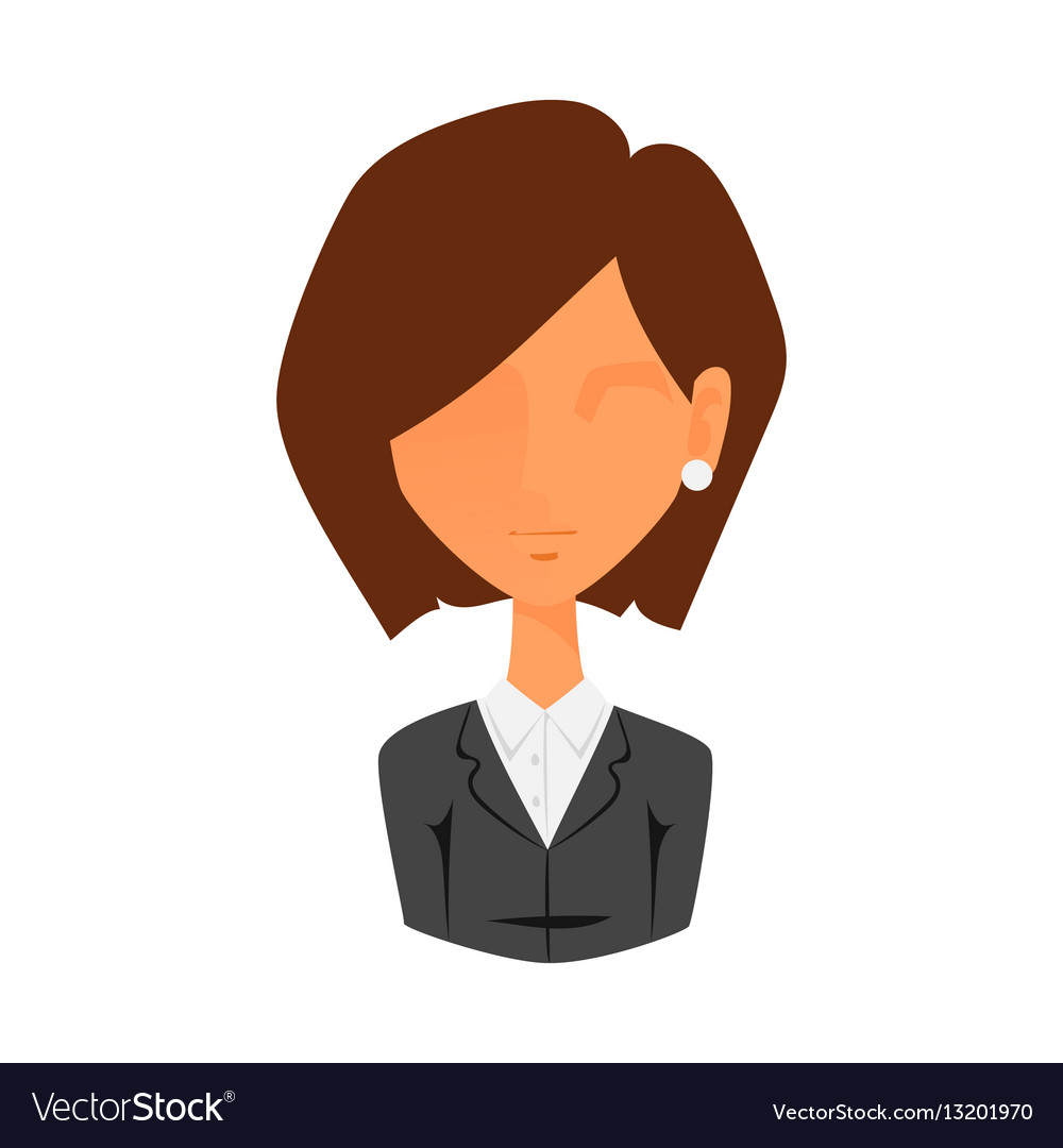 Woman portrait face icon web avatar flat style Vector Image Woman portrait face icon web avatar flat style Vector Image