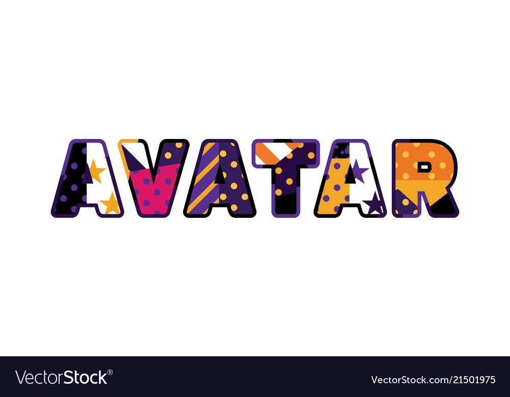 The word AVATAR concept written in colorful abstract typography Stock Photo Alamy #18 The word AVATAR concept written in colorful abstract typography Stock Photo Alamy
