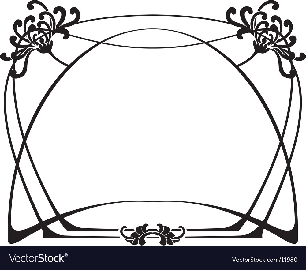 Art deco frame Royalty Free Vector Image - VectorStock