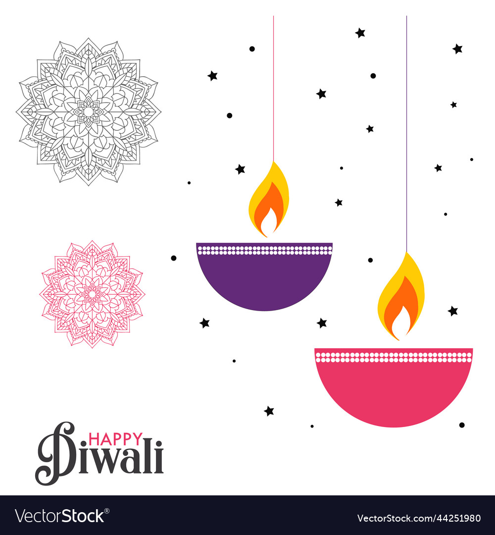 Happy diwali background Royalty Free Vector Image