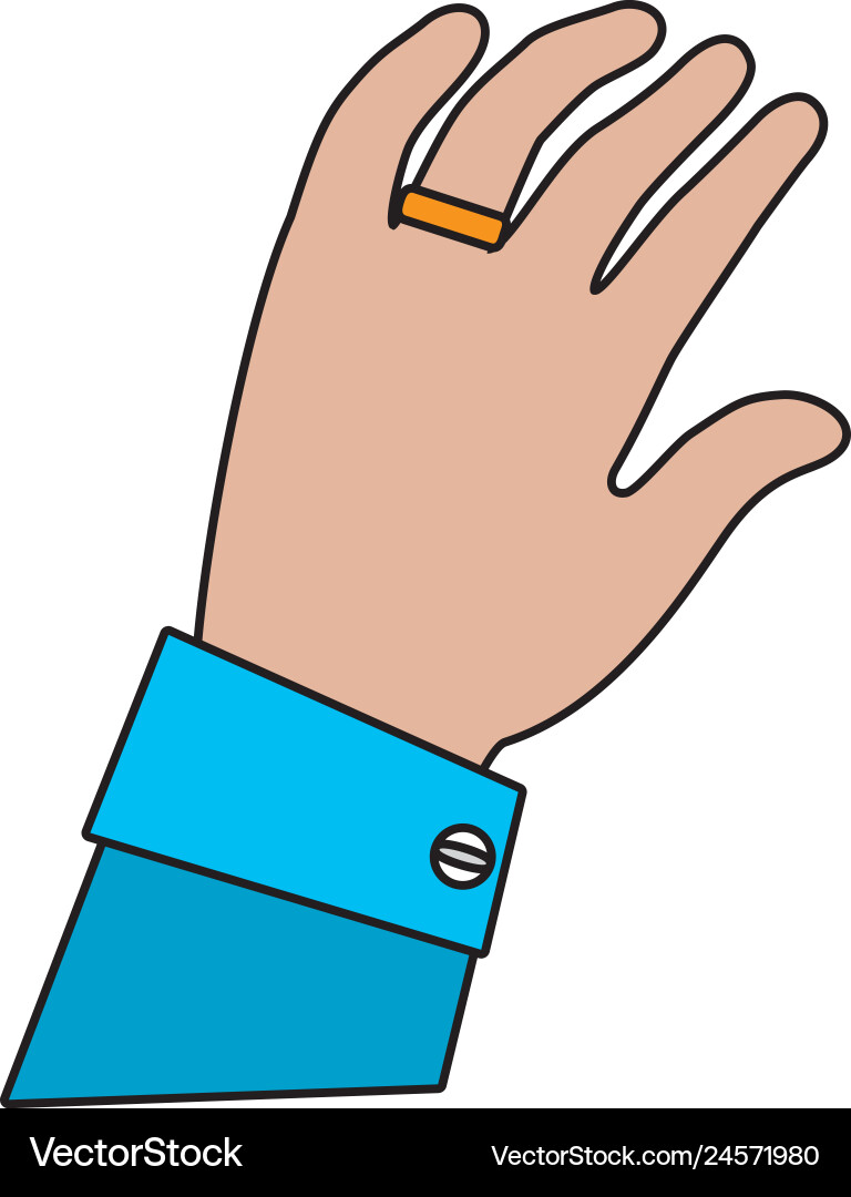 Human hand cartoon Royalty Free Vector Image - VectorStock