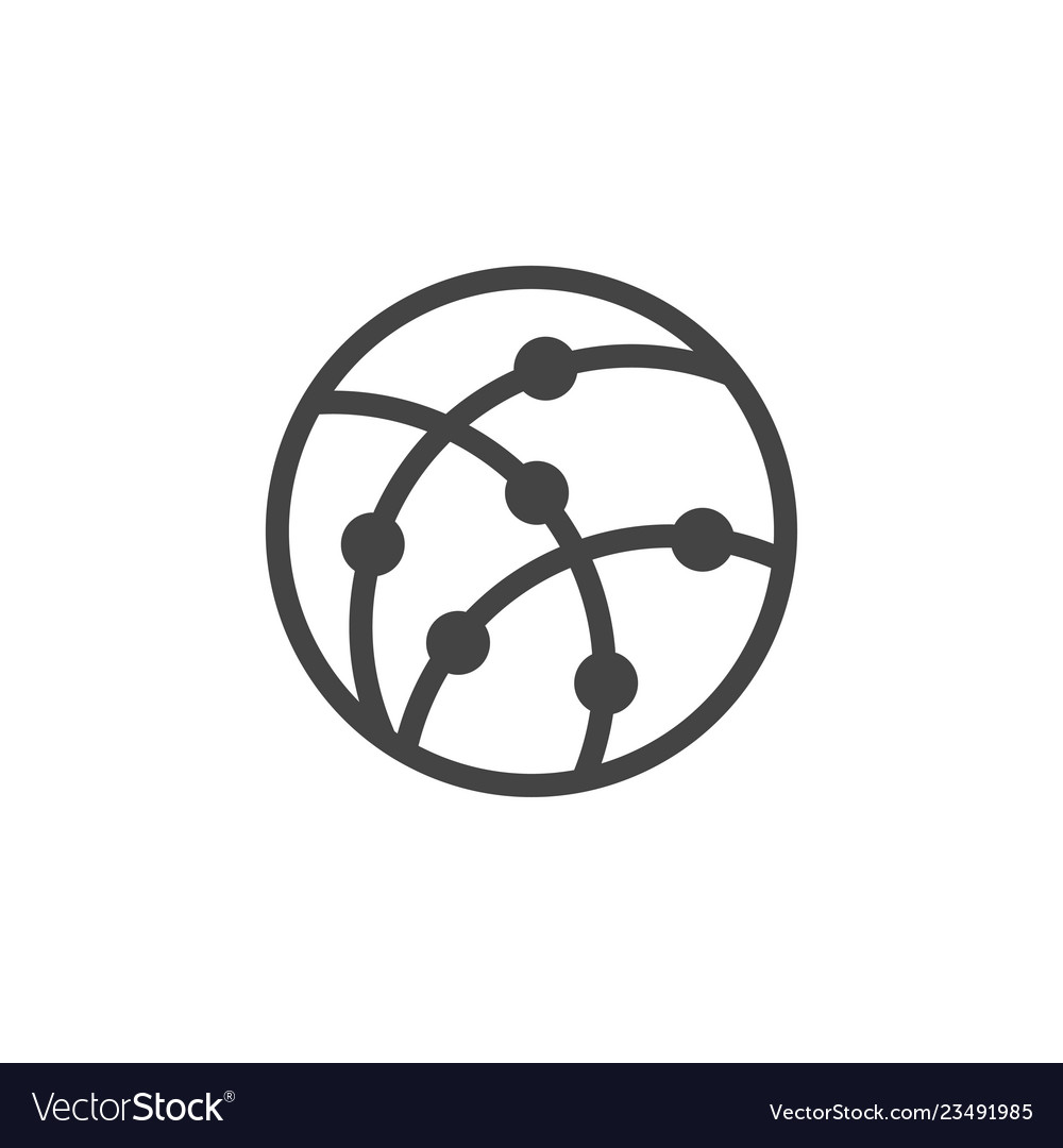 Network icon graphic design template Royalty Free Vector