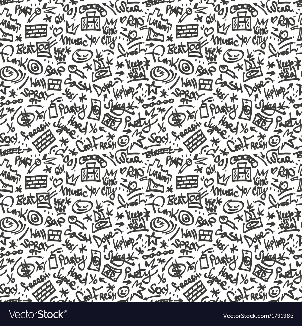 Rap - seamless background Royalty Free Vector Image