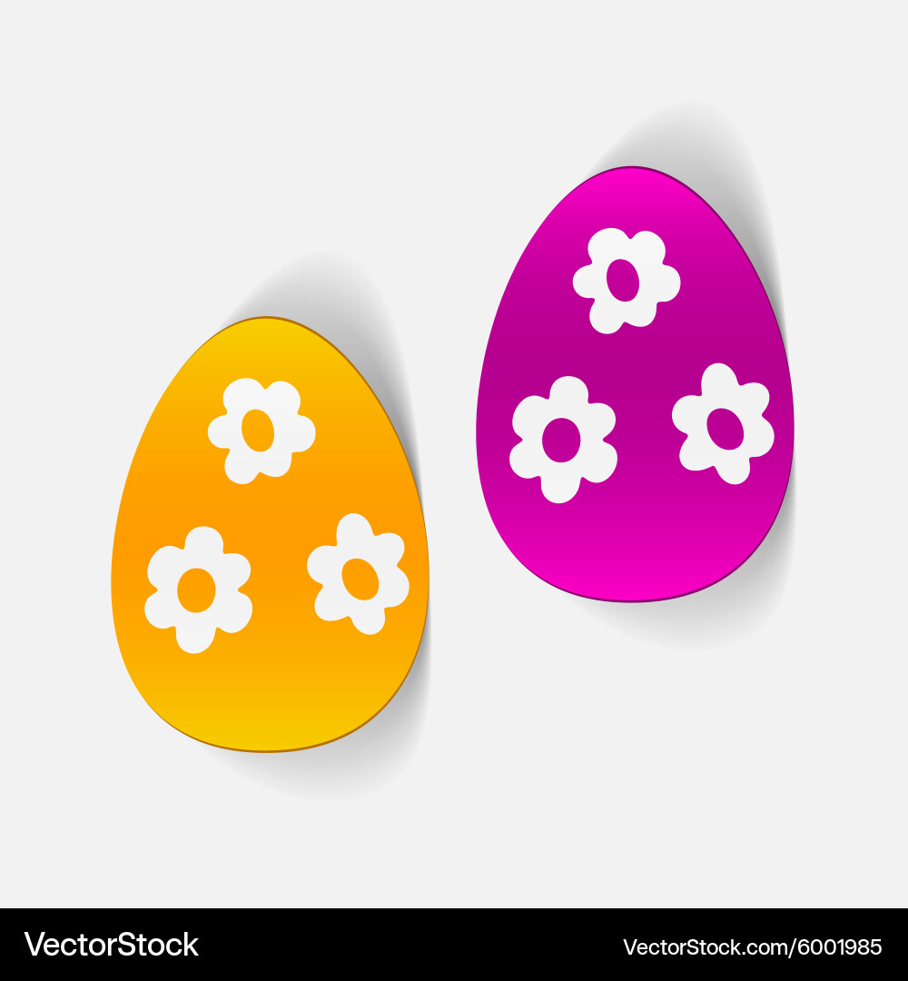 Realistic design element easter egg Royalty Free Vector