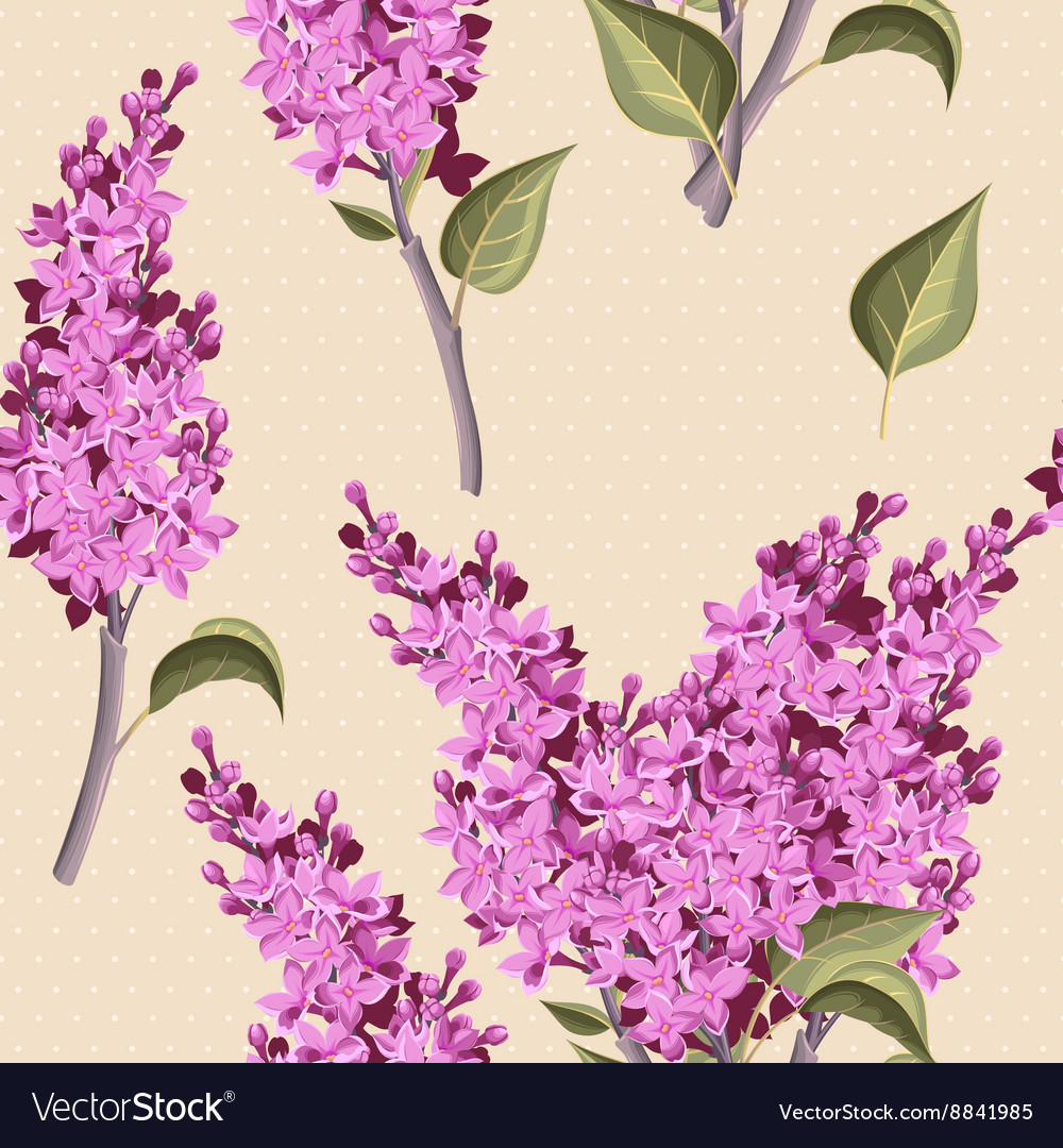 Vintage lilac seamless Royalty Free Vector Image