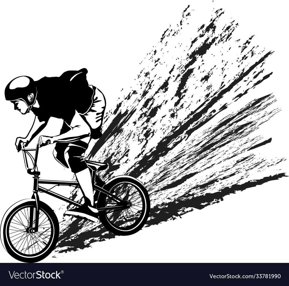 Bmx biker Royalty Free Vector Image - VectorStock