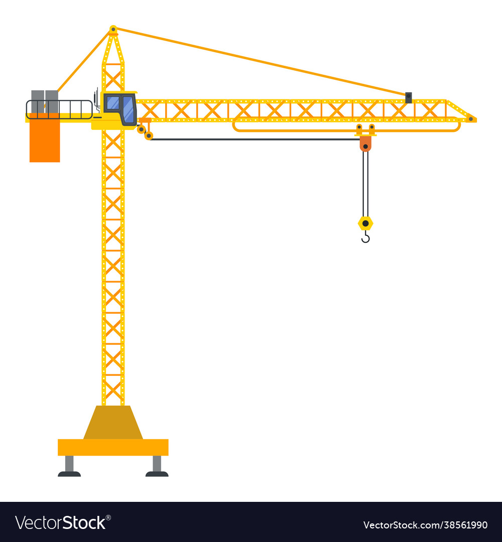 Tower crane Royalty Free Vector Image - VectorStock