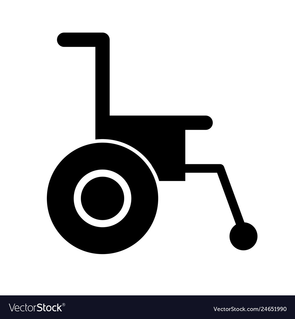 Wheel chair icon Royalty Free Vector Image - VectorStock