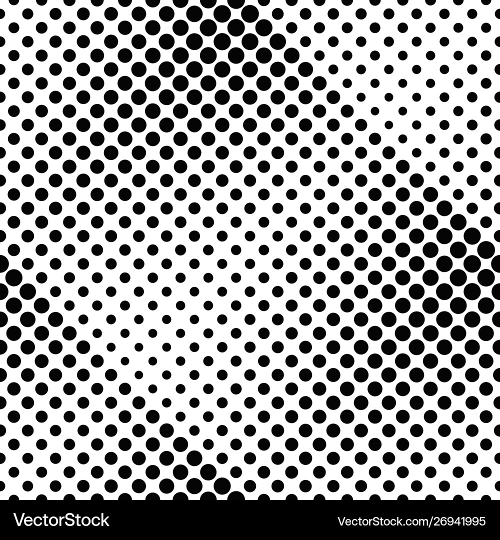 Circle pattern background - black and white Vector Image