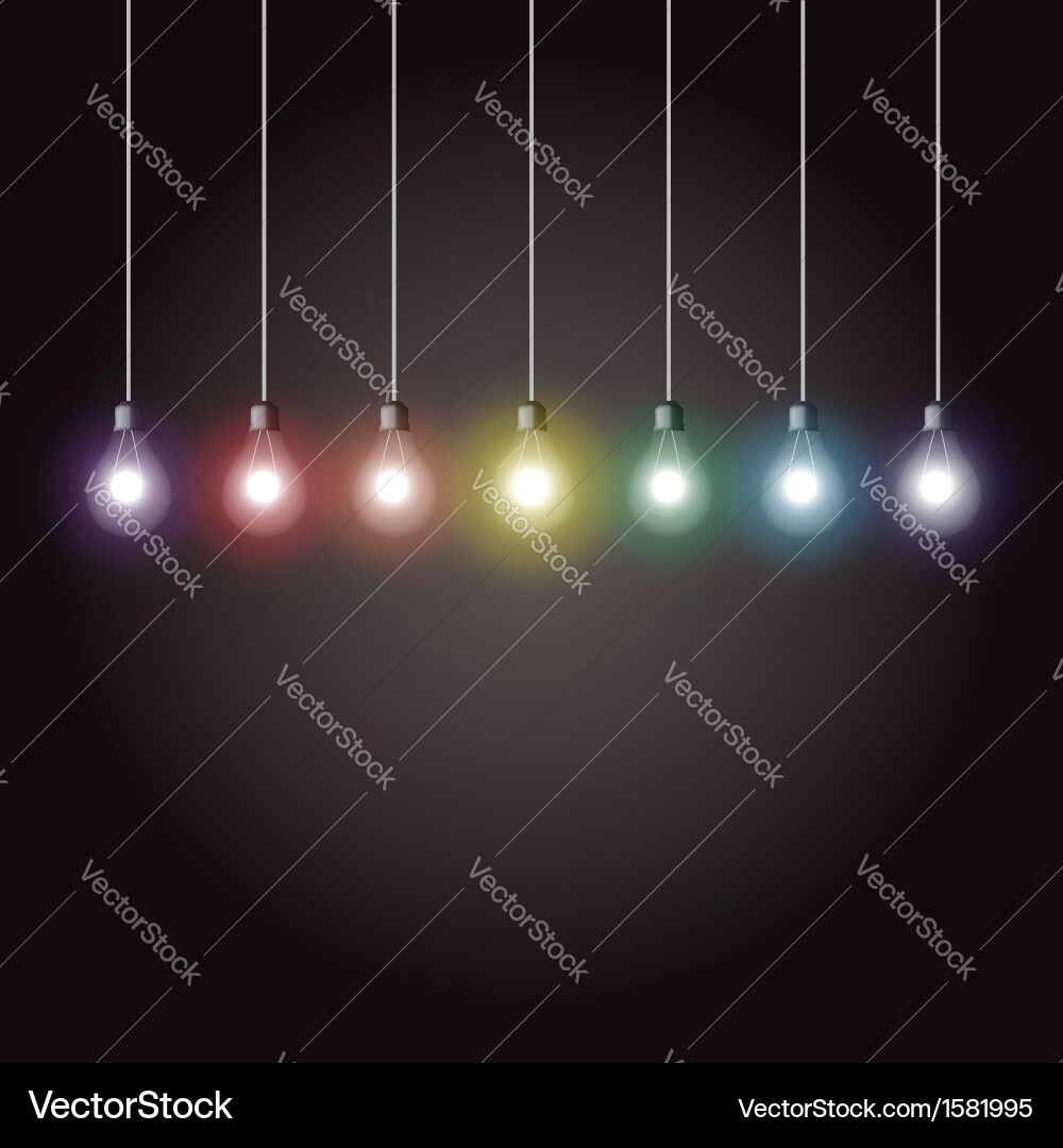 Light bulbs Royalty Free Vector Image - VectorStock