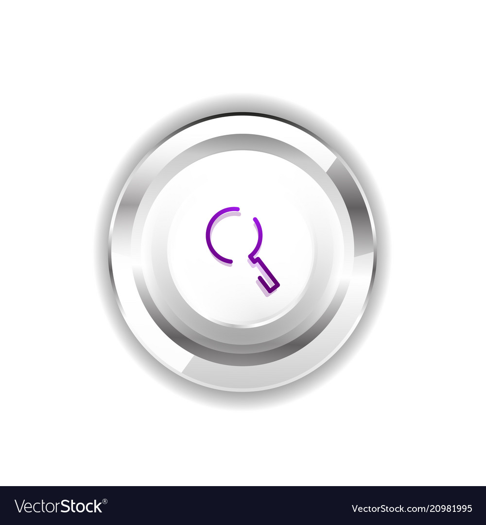 Search magnifier web button magnify icon modern