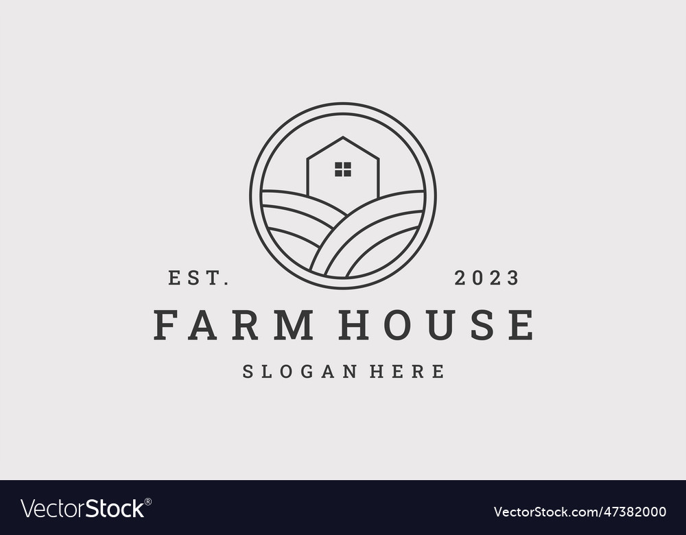 Farm house Royalty Free Vector Image - VectorStock