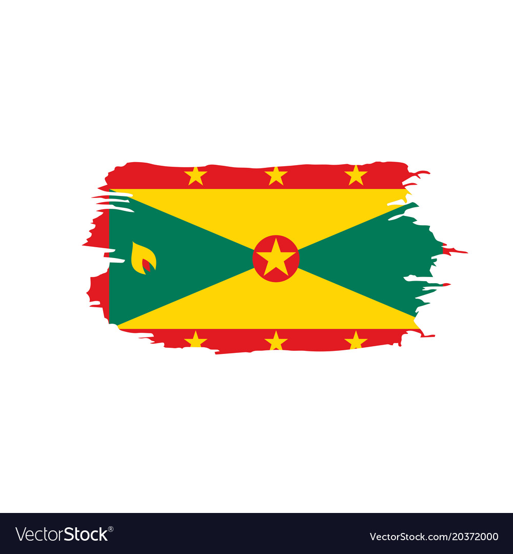 Grenada flag Royalty Free Vector Image - VectorStock