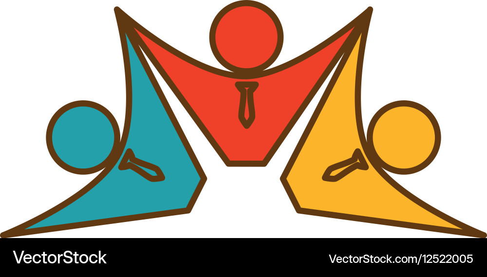 Abstract figure of human Royalty Free Vector Image