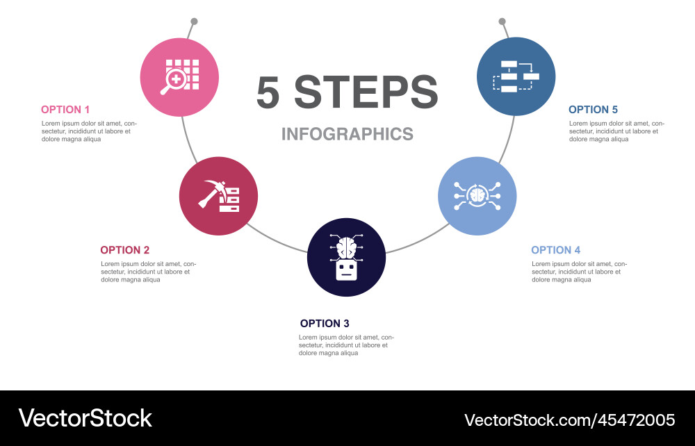 Big data mining ai robot neural network Royalty Free Vector