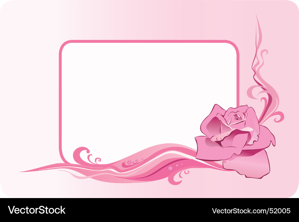 Pink rose Royalty Free Vector Image - VectorStock