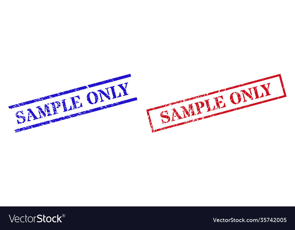 Sample only textured rubber stamp watermarks with Vector Image