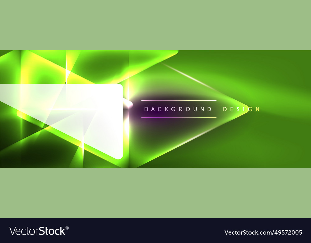 Vibrant geometric neon shiny line background a Vector Image