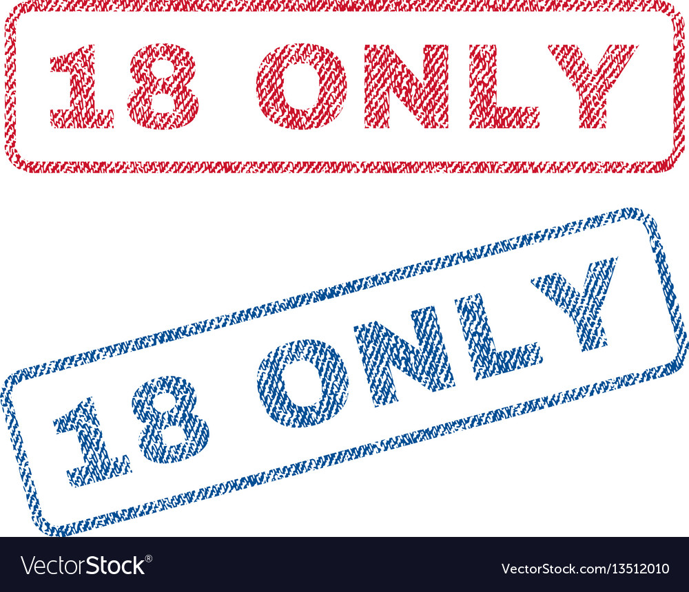 18 only textile stamps Royalty Free Vector Image