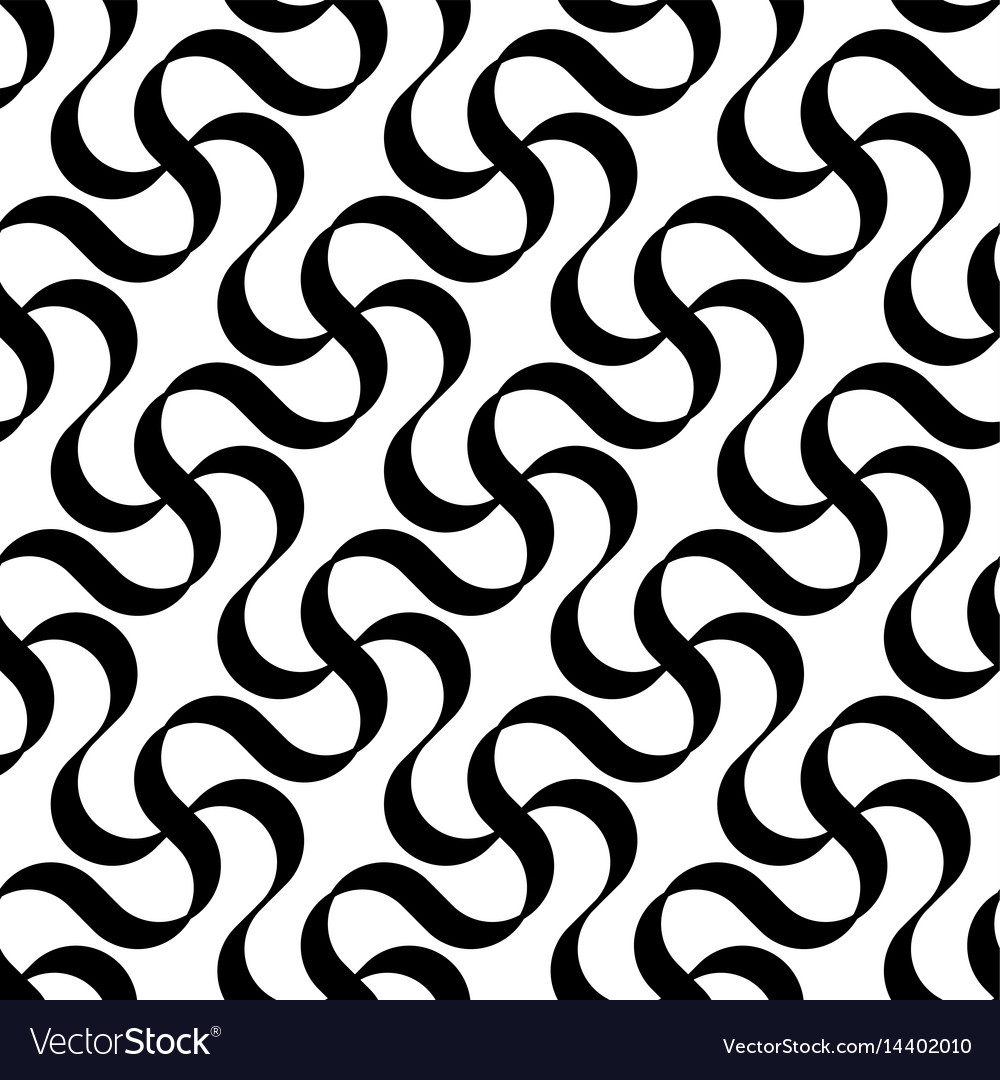 Black and white geometric seamless pattern Vector Image