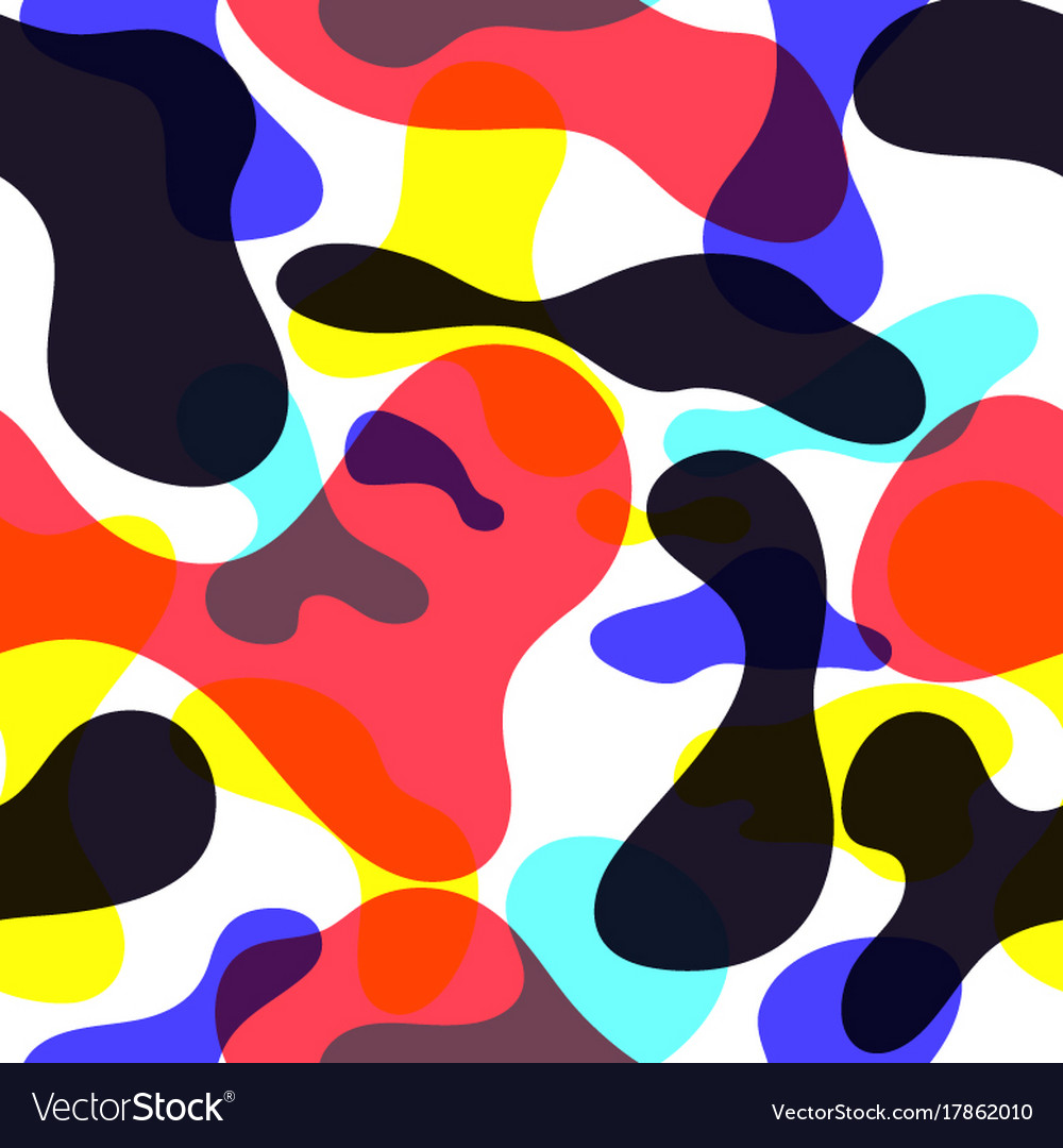 Fluid color seamless pattern modern Royalty Free Vector