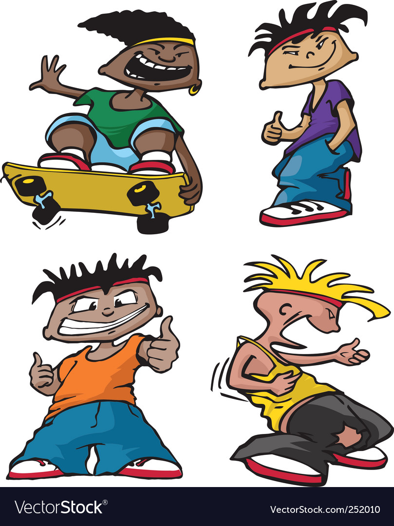 Rowdy boys Royalty Free Vector Image - VectorStock Rowdy boys Royalty Free Vector Image - VectorStock